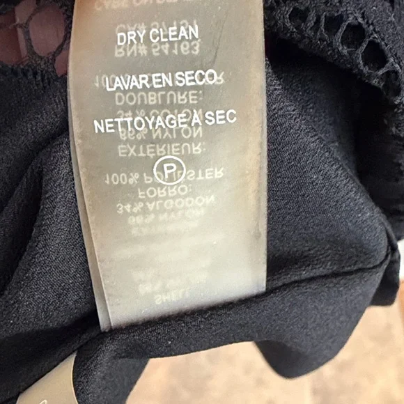 Karl Lagerfeld Black Lace Overlay Skirt - Picture 5 of 8